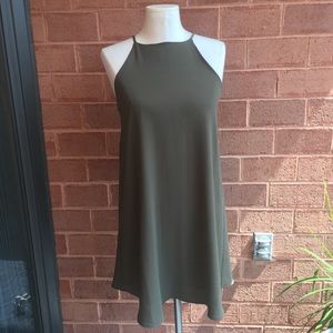 Cotton On Olive Green Halter Swing Dress